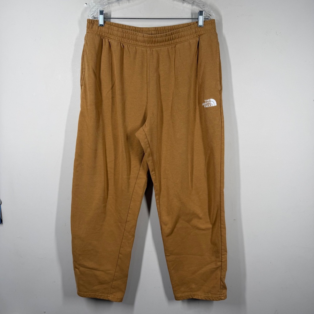 The North Face Mens Circular Design Fleece Sweatpants Brown A84GC Large